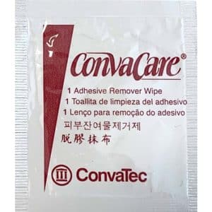 Wipe Convacare Adhesive Remover each