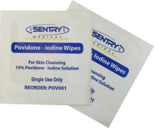 Wipe Povidone Iodine Antiseptic each