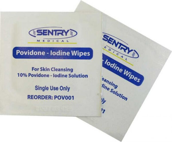 Wipe Povidone Iodine Antiseptic each