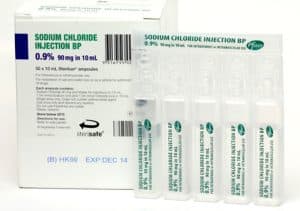 Sodium Chloride .9% Inject 10ml Amp 50