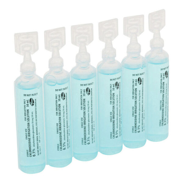 Chlorhexidine .1% 30ml Amp each