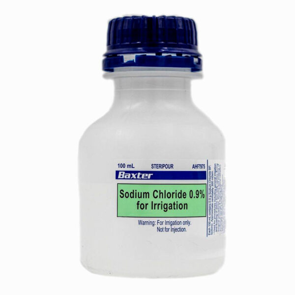 Sodium Chloride .9% for Irrigation 100ml ea