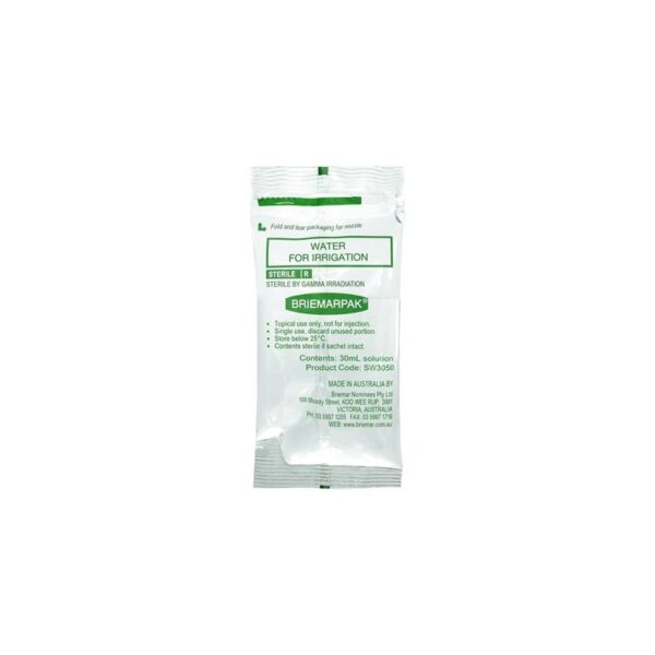 Water for Irrigation 30ml Sachet each