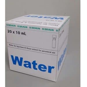 Water for Injection B.Braun 10ml Amp each