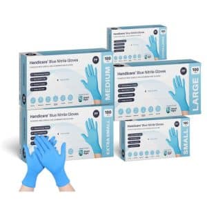 Gloves Nitrile PFree BLUE LGE 100