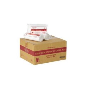 Bin Liner 36Ltr White Roll 1000