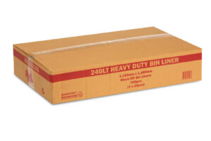 Bin Liner 240Lt Black H/D 100