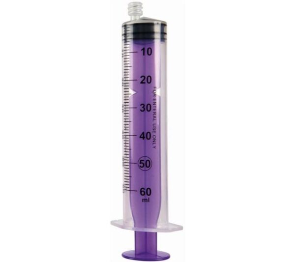 Enfit Eccentric Syringe Reusable 60ml ea