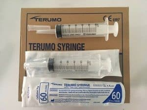 Syringe Terumo 60ml Cath Tip each
