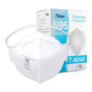 N95 Niosh Respirator Face Mask Flat Fold Design each