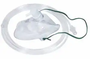 Mask Adult Med Conc Oxyg+tube ea