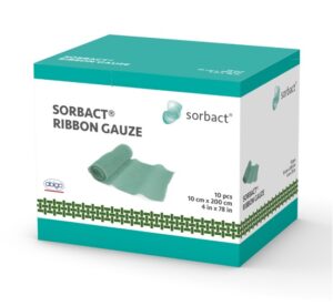 Sorbact Ribbon Gauze 10cmx200cm each