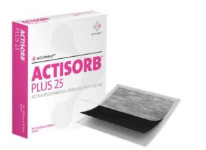 3M Actisorb Plus 25 Charcoal Dsg 10.5cmx10.5cm each