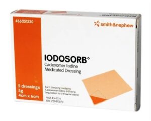 Iodosorb Dressing 6cm x 4cm 5