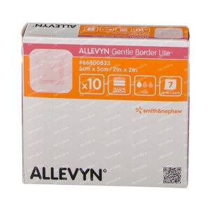Allevyn Gentle Border Lite 5x5cm 10box