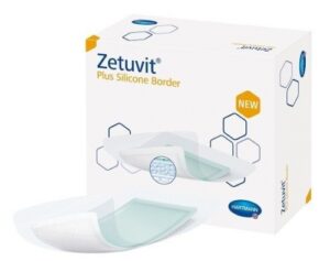 Zetuvit Plus Silicone Border 10x10cm each