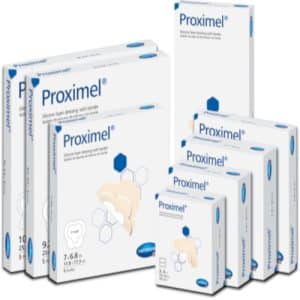 Proximel Silicone Border Sacrum Small 17.5x17.5cm each