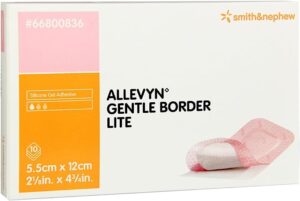 Allevyn Gentle Border Lite 5.5cm x 12cm 10
