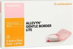 Allevyn Gentle Border Lite 5.5cm x 12cm 10