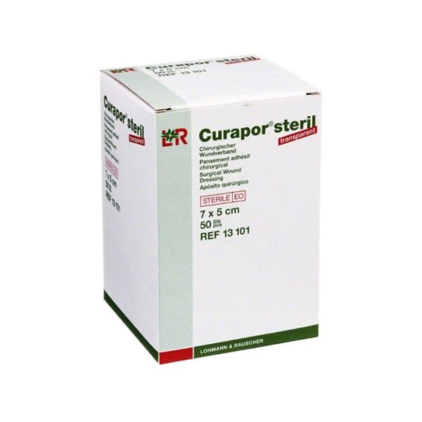 Curapor Transparent Film Island Dressing 7cmx5cm each