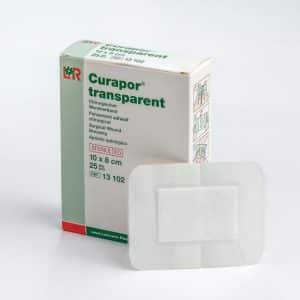 Curapor Transparent Film Island Dressing 8cmx10cm each