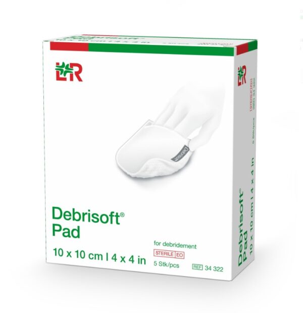 Debrisoft Fibre Debridement Pad 10cmx10cm ea