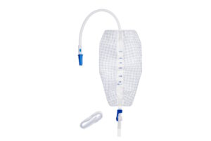 UNOQUIP Leg Bag  Sterile, 500ml, 30cm tube, Lever tap-tap, Soft back