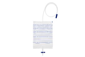 UNOQUIP Q3 Drainage Bag, non-sterile, 2 litre, 120cm tube, Individual wrap