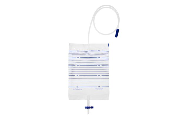 UNOQUIP Q3 Drainage Bag,non-sterile, 2 litre, 90cm tube, Individual wrap