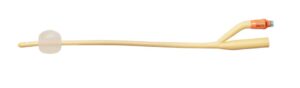 UNOQUIP Hydrophilic Latex Foley Catheter, Female, 2-way, CH12/10ml