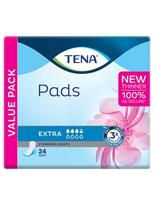 TENA Pads Extra Std Length pack/24
