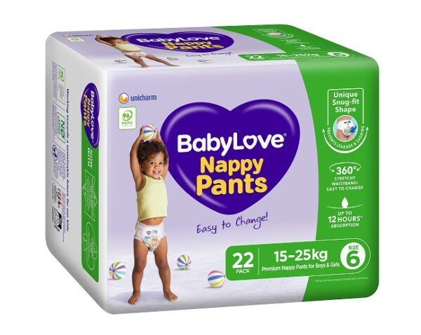 Babylove N-Pants Bulk Junior Size 6 pack/22