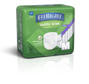 Medline Fitright Restore Brief Wrap M White 80