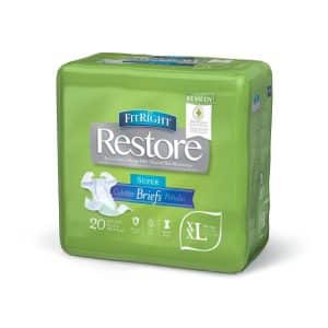 Medline Fitright Restore Brief Wrap XXL Green 80