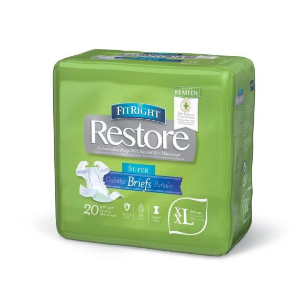 Medline Fitright Restore Brief Wrap XXL Green 80