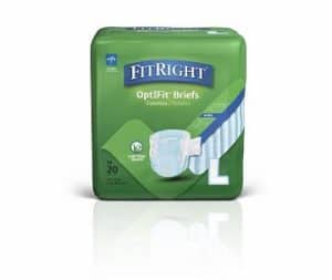 Medline Fitright Ultra Brief Wrap L Blue 80