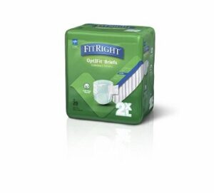 Medline Fitright Ultra Brief Wrap XXL Green 80