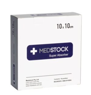 Medstock Super Absorber 10cm x 10cm ea