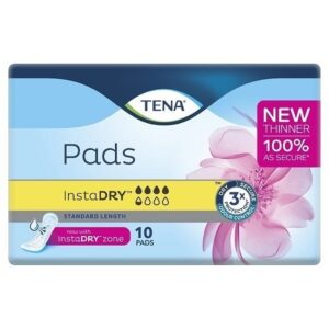 TENA Pads InstaDRY Standard Length pack/10