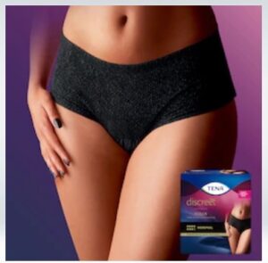 TENA Womens Discreet Pant Black Medium pack/10