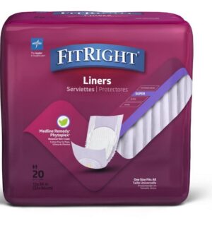 Medline Fitright Liner Super Purple pack/20
