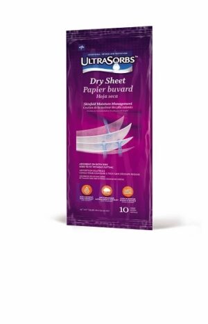 Medline Ultrasorb Skinfold Dry Sheet 10
