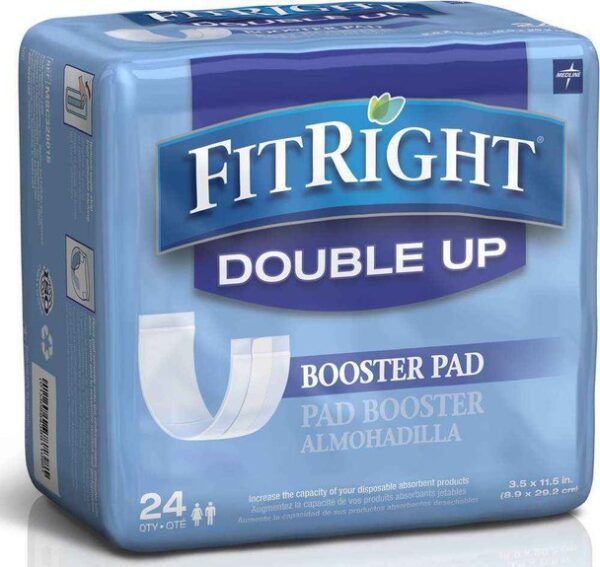 Medline Fitright Double Up Booster Pad pack/24